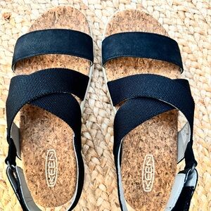 Keen Black Cork Sandals
